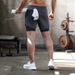 Men's Clothing Double Layer Trendy Brand Breathable Quick Drying Sports Pants Men's Summer Quick Drying Fitness Sports Shorts_viptrois.com