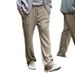 Men's Clothing Men's Pants European Size Spring And Autumn Jacquard Striped Wide Leg Men's Casual Loose Pit Strip Drawstring Straight Tube Large_viptrois.com