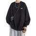 Autumn And Winter Hoodie Men's Retro Pullover Loose Round Neck Long Sleeved Top_viptrois.com