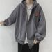 Pure Cardigan Sweatshirt Winter 2023 New Spring Jacket Men's Hooded Fleece Top Autumn Coat_viptrois.com