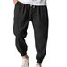 Men's Summer Casual Loose Fit Breathable Drawstring Joggers With Multiple Pockets In 14 Colors Relaxed Fit With Versatile Cuff_viptrois.com