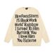 Autumn And Winter Street Loose Sweater Outerwear Style Sweater Letter Knit Sweater_viptrois.com