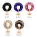 Women's Hats Oversized Strappy Sleeping Cap Elastic Ribbon Satin Round Cap Home Hat_viptrois.com