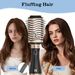 Hair Brush, 4-in-1 Blow Dryer & Hot Air Straightening, Drying, And Curling, Oval Brush With Adjustable Temperature_viptrois.com
