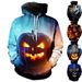 New, Halloween Pumpkin Head Hoodie, Children's Cartoon Funny 3D Digital Printing Cos Clothes_viptrois.com