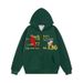 American Style Embroidered Galloping Horse Letter Hooded Sweatshirt Zipper Cardigan Unisex 2025 Loose Jacket_viptrois.com