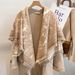 Women's Scarves Tassel Large Square Scarf Women's Lijiang Travel Photograph Warm Cashmere Scarf Thick Dual-use Shawl_viptrois.com