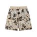Men's Clothing Fashion Black Hole Eye Gold Foil Black Truffle Jacquard Spring And Summer Casual Versatile Loose Sports Shorts_viptrois.com