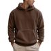 Men's Fleece-Lined Hooded Sweatshirt – Oversized Pullover Hoodie For Winter, Streetwear & Casual Comfort_viptrois.com