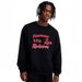 Huamian Heavy Sweater Couple Loose Coat With Crew Neck Without Hat Pullover Versatile Autumn And Winter Warm Printed Top_viptrois.com