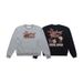 Autumn/Winter Fleece-Lined Sweatshirt American Street Style Brand Round Neck With Composite Letter Print In Gray_viptrois.com