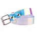 New classic women's belt, simple and versatile, student belt, women's fashionable colorful transparent plastic belt for women_viptrois.com
