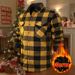 Men's Flannel Shirt – Warm & Cozy Plaid Long Sleeve (11 Colors) – Fleece-Lined Winter Casual (S To XXXL)_viptrois.com