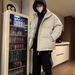 Couple Winter High-End 2024 New Trendy Brand Fashion Padded Jacket Solid Color Stand Collar Loose Cotton Coat For Men_viptrois.com