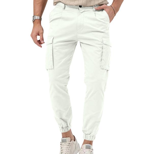 Men's Clothing Men's Casual Sports Trousers Style Daily Cuffed All Match Fashionable Summer Overalls For Formal & Casual_viptrois.com