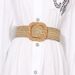 Women Braided Belts Must Buy Summer Woven PP Grass Belt Female Decorative Dress Wide Belt Elastic Elastic Versatile Belt Female_viptrois.com