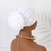 Women's New Large Flower Middle Eastern Headscarf Hat Elegant Fashion Headband Flower Headband Hat_viptrois.com