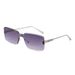 Metal Single Beam Square Sunglasses For Women Retro Simple Ins Street Shot Beach Sunshade Sunglasses Trend_viptrois.com