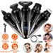 5 In 1 Electric Razor Shaver Rechargeable Cordless Head Beard Trimmer Shaver Kit IPX6 Waterproof Dry Wet Grooming Kit_viptrois.com