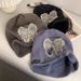 Small Niche Design With Bow Embroidery Black Pile For Women In Spring Summer, Showing Off Their Face, Small Streets, Big_viptrois.com
