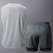 Men's Clothing Summer Men's Fitness Suits, Sports Quick Drying Vests, Sports Shorts, European Size Training Suits, Two Piece Suits_viptrois.com