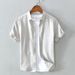 Men's Clothing Shirt Men's Casual Breathable Short Sleeve Shirt_viptrois.com