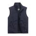"Men's Utility Vest – Lightweight Nylon Multi-Pocket Photographer Fishing Vest With Stand Collar (8 Colors, M-6XL)"_viptrois.com