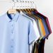 Men's Stretch & Wrinkle-Free Short Sleeve Dress Shirt – Lightweight, Silk-Like Finish For Business Casual & Photography (Navy, White, Black & More)_viptrois.com