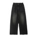 Men's Clothing Three Color Baggy Jeans Straight Loose Wide Leg Elastic Neutral Jeans For Men And Women_viptrois.com