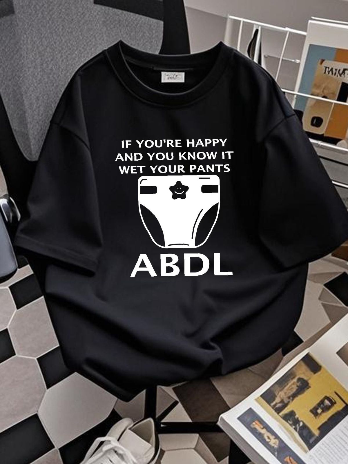 ABDL T Shirt Summer Homme Slightly Soft Streetwear Top For Everyday Wear Comfortable Stretched Fashion Stylish Unisex Graphic Versatile Breathable_viptrois.com