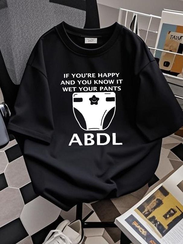 ABDL T Shirt Summer Homme Slightly Soft Streetwear Top For Everyday Wear Comfortable Stretched Fashion Stylish Unisex Graphic Versatile Breathable_viptrois.com