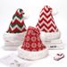 Christmas snowflake knitted plush Christmas hat Adult Christmas hat decorated knitted hat_viptrois.com