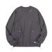 Men's Clothing Men's Oversized Pullover Hoodie - Y2K Streetwear Style, Cotton Blend, Drawstring Pocket Detail (Brown/Purple/Gray, S-XL Weight-Based)_viptrois.com