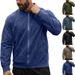 Men's Suede Zip-Up Jacket – Minimalist Contrast-Panel Biker Jacket With Stand Collar (S-XXXL, 5 Urban Tones)_viptrois.com