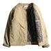 Men’s Japanese Retro Workwear Jacket – Loose Fit Cotton Padded Coat, Warm & Stylish Winter V-Neck Cardigan_viptrois.com
