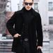Pure Autumn Winter New Jacket With Turn-down Collar Short Fur Men's Thickened Shearling Long Coat_viptrois.com