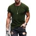 Premium Solid-color Men's Short-sleeved Casual Solid-color Men's T-shirt Top_viptrois.com
