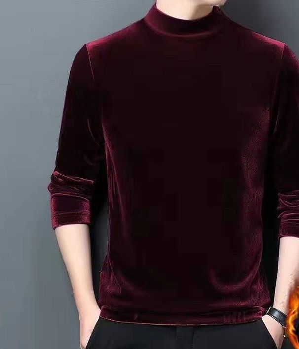 Men’s Gradient Round Neck Sweater – Thickened Loose Knit For Autumn & Winter (Blue/Dark Gray/Black, M-4XL)_viptrois.com