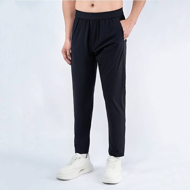 Men's Cool-Touch Nylon Casual Pants – Breathable & Durable Straight-Leg Trousers For Business & Sport (Black/Navy/Brown, M-5XL)_viptrois.com