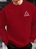 Men's Loose, Casual, Fashionable, Simple Letter Pattern Printed Round Neck Long Sleeved Sweatshirt For Autumn And Winter_viptrois.com
