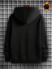 Men's Autumn And Winter Casual Fashion Loose Hooded Sweatshirt With Rose Graphic Pattern Print Warm Long Sleeved Pullover_viptrois.com