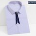 Men's Clothing Bamboo Fiber Stretch Blouse – Wrinkle-Resistant Office Shirt With Striped Design (Long/Short Sleeve,Eco-Friendly & Breathable)_viptrois.com