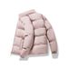 Men's Winter Padded Jacket - Thick Warm Quilted Coat, Loose Fit Casual Outerwear For All-Day Comfort (Black, Pink, Khaki, Light Blue)_viptrois.com