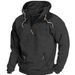 Cross-Border Foreign Trade And American Autumn Winter Hooded Solid Color Men's Casual European Size Sweatshirt_viptrois.com