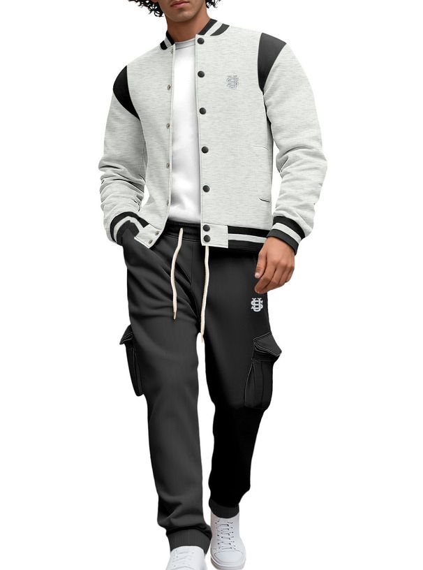 Men's Clothing European And American US Embroidered Autumn And Winter Men's Versatile Cardigan Baseball Jacket Sports Casual Men's Suit_viptrois.com