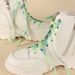 Colorful Printed Tie Dye LACES Personality 8mm Double Flat Sport Little White Shoes Ins Fashion Smudging LACES_viptrois.com