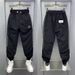 Men's Quick-Dry Jogger Pants Slim-Fit Streetwear Contrast Stitching Adjustable Drawstring Embroidered Design Active Wear_viptrois.com