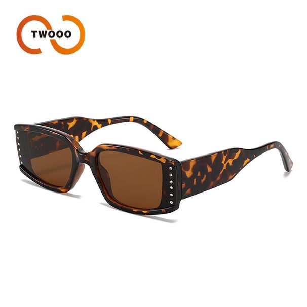 Two Circles New Diamond Studded High End Sunglasses Ins Korean Version JENNIE Same Cat Eye Sunglasses_viptrois.com