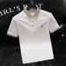 Men's Trendy Polo Shirt – Short Sleeve, Slim Fit, Striped Design, Breathable Milk Silk, Summer Casual (M-5XL, 5 Colors)_viptrois.com