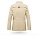 Men’s Washed Cotton Peacoat – Fleece-Lined Winter Jacket With Notched Lapel & Side Pockets (M-5XL)_viptrois.com
